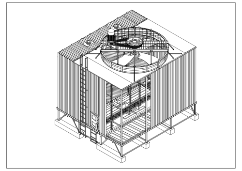 冷卻塔電機(jī),冷卻塔減速器,冷卻塔風(fēng)機(jī)安裝圖紙